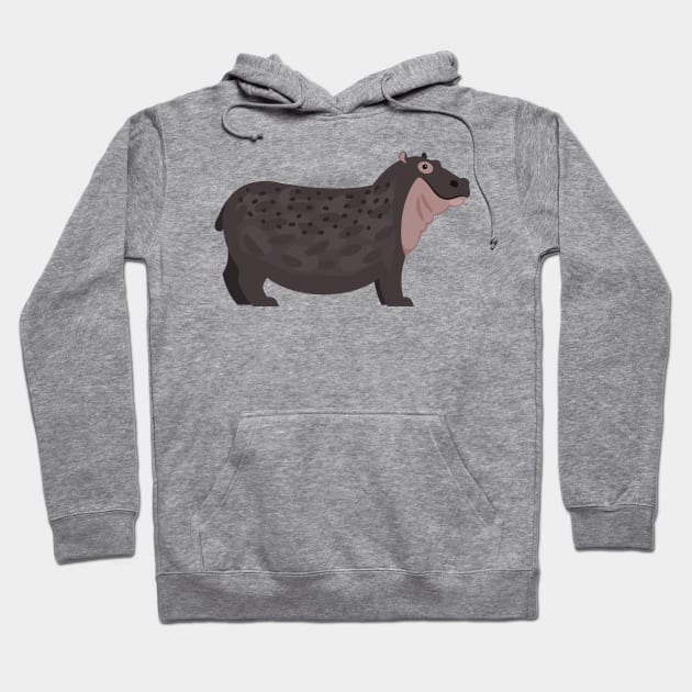 Hippopotamus Hoodie by JunkyDotCom